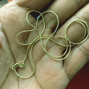 14K Yellwo Gold  0.7mm Round Snake Chain - 20"